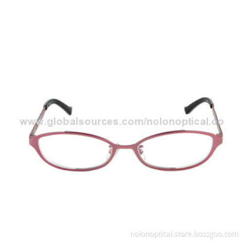 Beautiful Metal Girls' Eyeglass Frame, Logos Can be Printed
